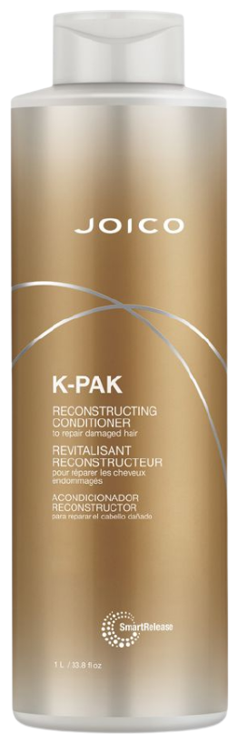 Joico кондиционер K-Pak Reconstructing Revitalisant восстанавливающий для поврежденных волос, 1000 мл