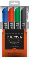 Набор из 4-Х маркеров перманентных "PROFYMARK", микс 4 цвета