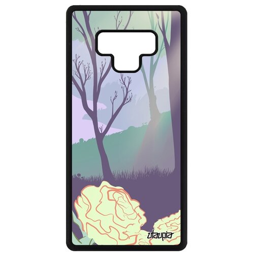 фото Чехол на мобильный galaxy note 9, "лесные розы" дерево лес utaupia