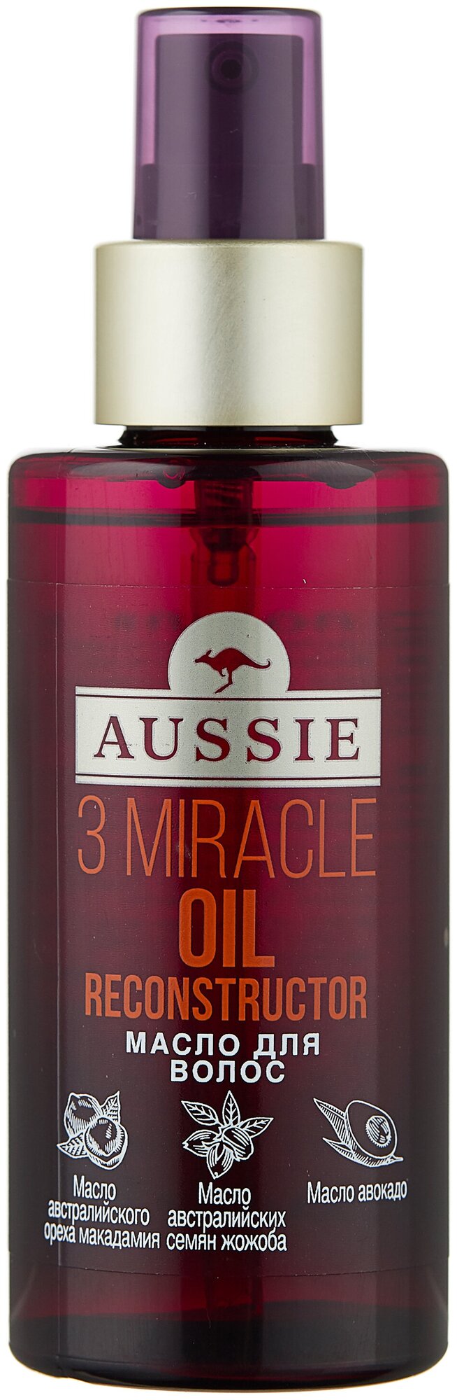 Aussie Масло 3 Miracle Oil Reconstructor для восстановления поврежденных во...