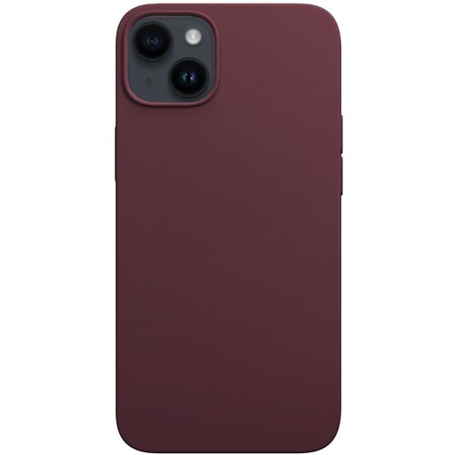 Чехол-накладка VLP Silicone Case with MagSafe для смартфона Apple iPhone 14 (Цвет: Marsala)