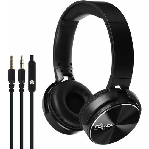 Наушники проводные FORZA PLUS 916-136 с микрофоном 220 г полноразмерные 1 шт 183900₽