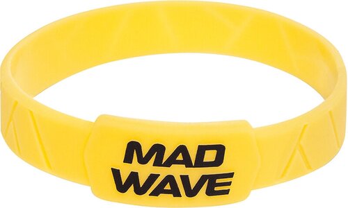 Браслет MAD WAVE, 1 шт., размер 16 см, размер one size, диаметр 5 см, желтый