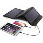 Складная солнечная батарея 5V21W ALLPOWERS, DP18W, с аккумулятором 10000mah, портативная, солнечная зарядка, зарядное устройство - изображение