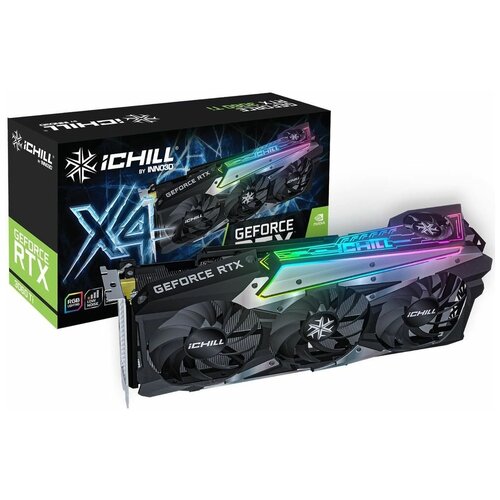 Видеокарта INNO3D RTX3060Ti GDDR6X ICHILL X4 8GB GDDR6X 256-bit DPx3 HDMI 1695MHz19Gbps VA35R GA104 5296300₽