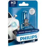 12336DVB1 PHILIPS Лампа Philips H3 12V 55W PK22S Diamon VISION (blister - 1 шт.)