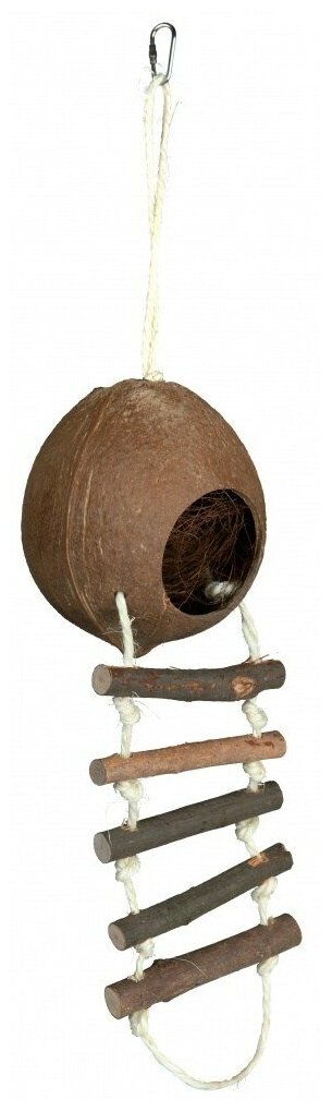 Домик для хомяков, кокос, ф 13х56 см