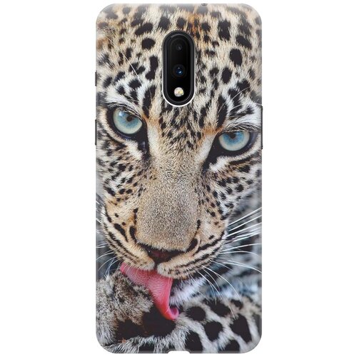 фото Gosso ультратонкий силиконовый чехол-накладка для oneplus 7 с принтом "леопард"