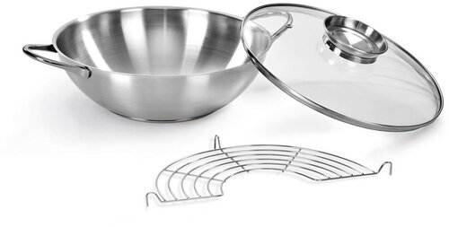 Сковорода-вок с крышкой Barazzoni Speciali 3.7 л, 28 см
