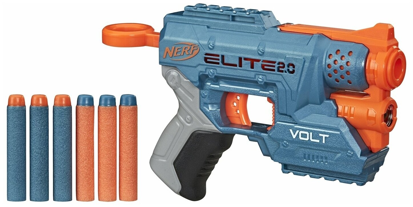 Бластер Nerf Elite 2.0 Volt SD-1 E9952, 24 см, голубой/оранжевый