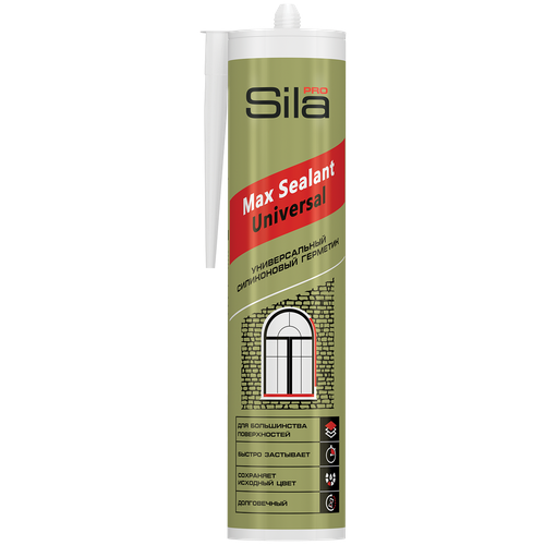 Sila PRO Max Sealant, силиконовый универсальный герметик, коричневый, 280 мл (1 уп - 24шт)