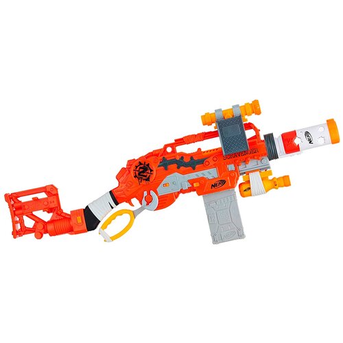 Бластер Nerf Зомби Страйк Выживший E1754, оранжевый водяной пистолет nerf супер сокер зомби страйк огнетушитель