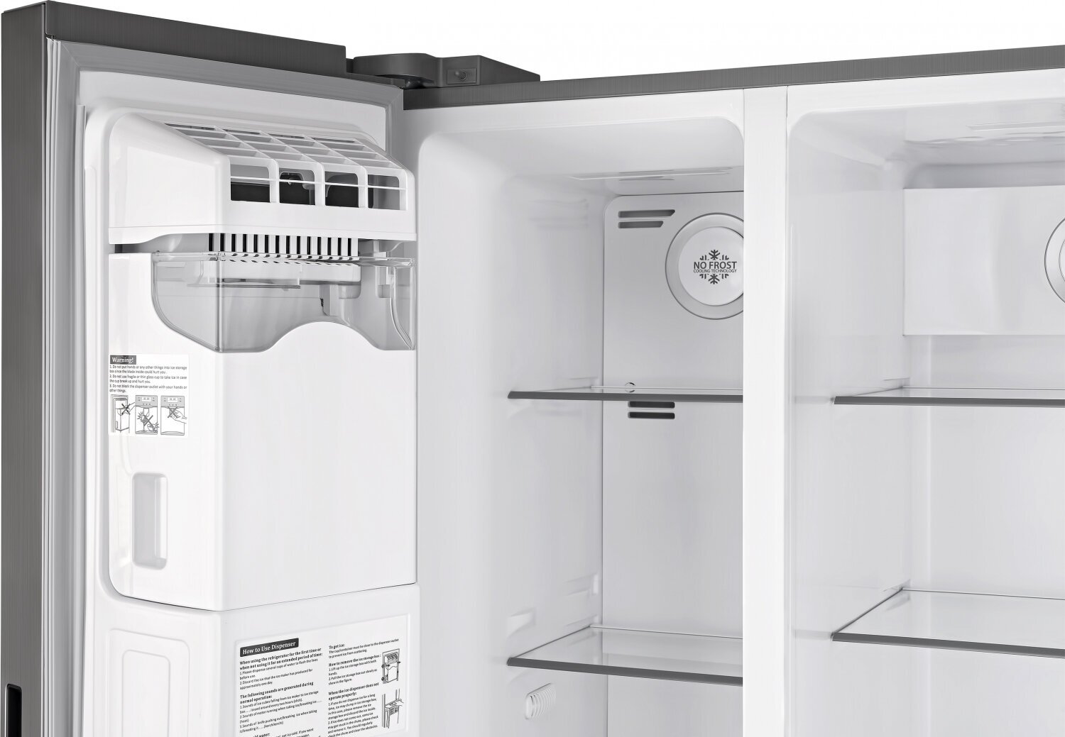 Холодильник двухкамерный Weissgauff Premium WSBS 695 NFX Inverter Ice Maker - фото №17