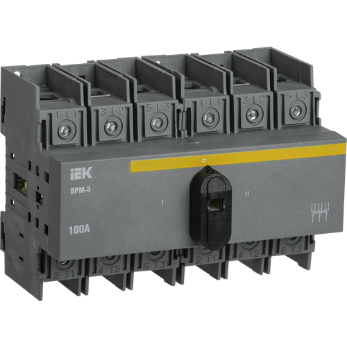 Выключатель-разъединитель модульный ВРМ-3 3P 100А IEK компьютерный анализ и моделирование электрических цепей переменного тока в среде matlab