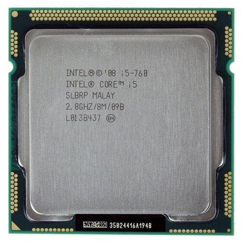 Процессор Intel Core i5-760 Lynnfield LGA1156, 4 x 2800 МГц, OEM процессор intel core i7 860 lynnfield lga1156 4 x 2800 мгц oem