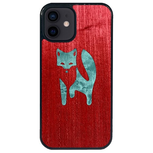 Чехол Timber&Cases для Apple iPhone 12 Mini TPU WILD collection - Хитрость леса/Лиса (Красный Кото - Клен птичий глаз)