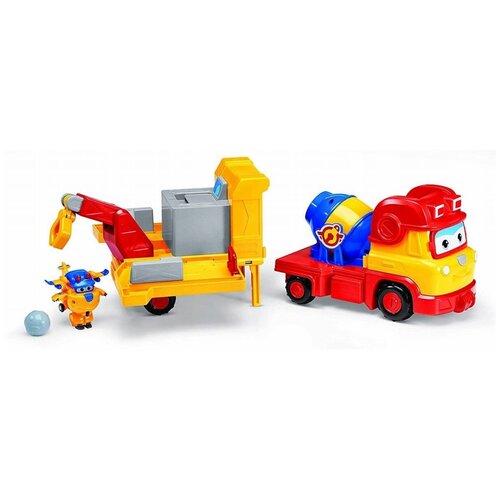 Супер крылья, машина Рэми с мини Робот - трансформер Донни, Super Wings