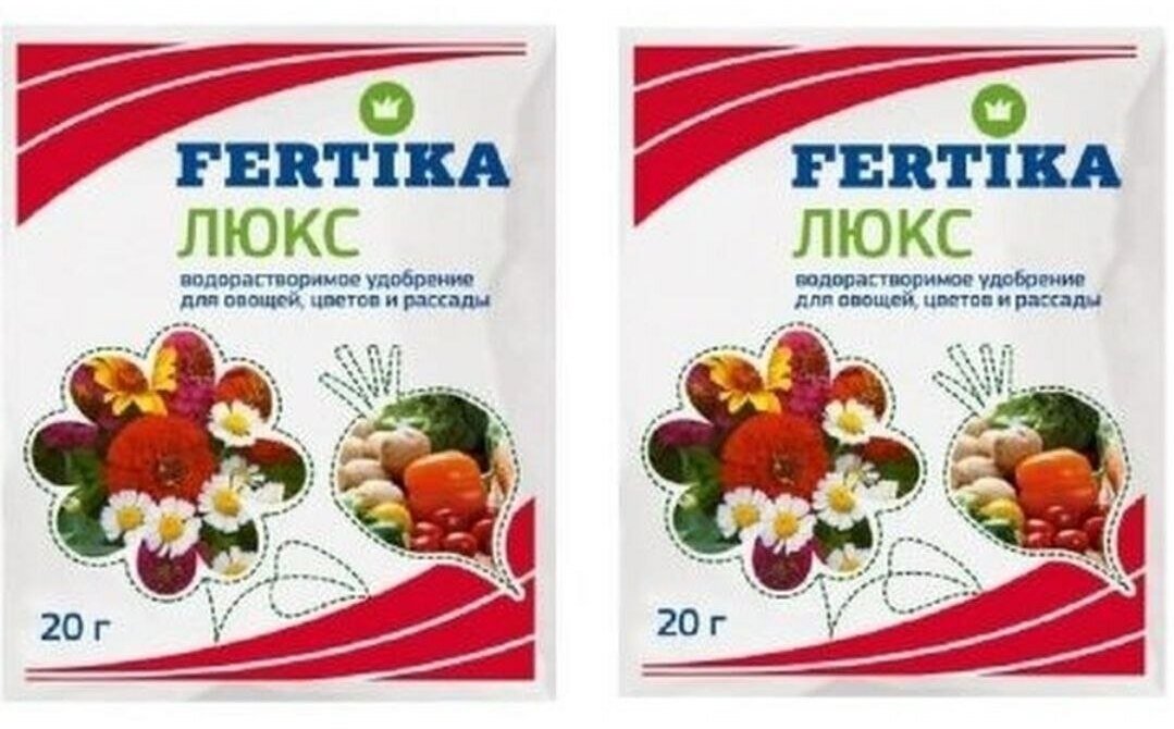 Удобрение FERTIKA Люкс для овощей, цветов и рассады, количество упаковок: 2 шт. - фотография № 3