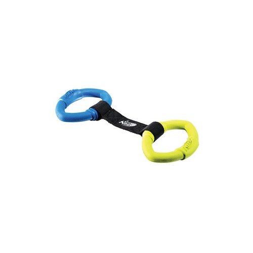 фото Nerf игрушка для собак кольца резиновые с нейлоновой перемычкой, 32,5 см (22385) , 0,110 кг