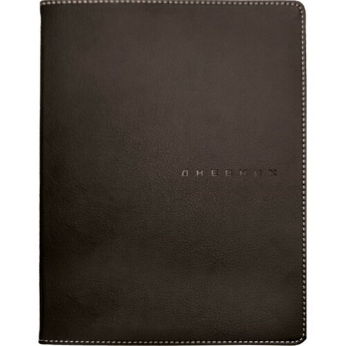 Дневник универсальный для 1-11 класса Black, мягкая обложка, искусственная кожа, термо тиснение, ляссе, 80 г/м2