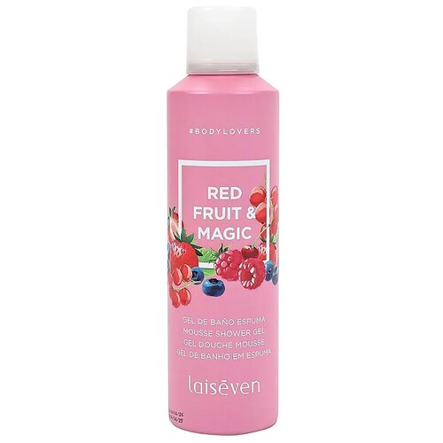 Laiseven Body Love: Гель для душа-мусс Красные ягоды (Shower Gel Mousse Red), 200 мл