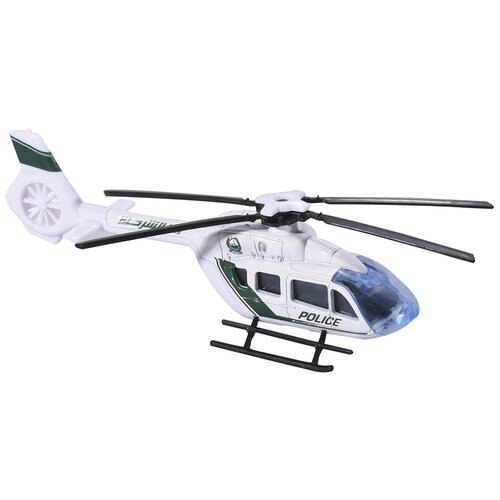 Вертолет Majorette EC 145 (2053130) 1:24, 13 см, черно-серый