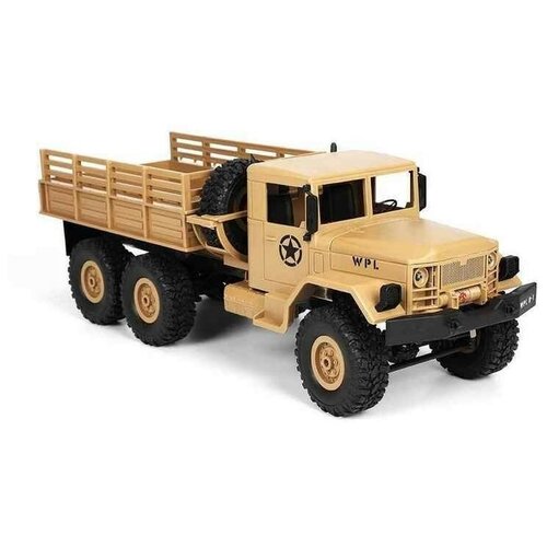 Грузовик WPL Army Truck RTR (WPLB-16), 1:16, 40 см, yellow