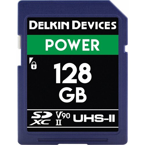 Карта памяти Delkin Devices SDXC 128Gb Power 2000x UHS-II V90 карта памяти delkin devices power sdxc 256gb 2000x uhs ii v90