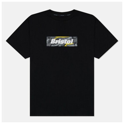 Мужская футболка F.C. Real Bristol Camouflage Box Logo чёрный, Размер S