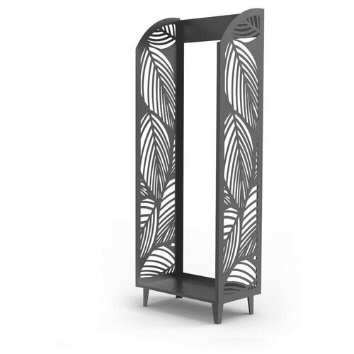 Дровница в стиле лофт из металла Листочки 3 24200₽