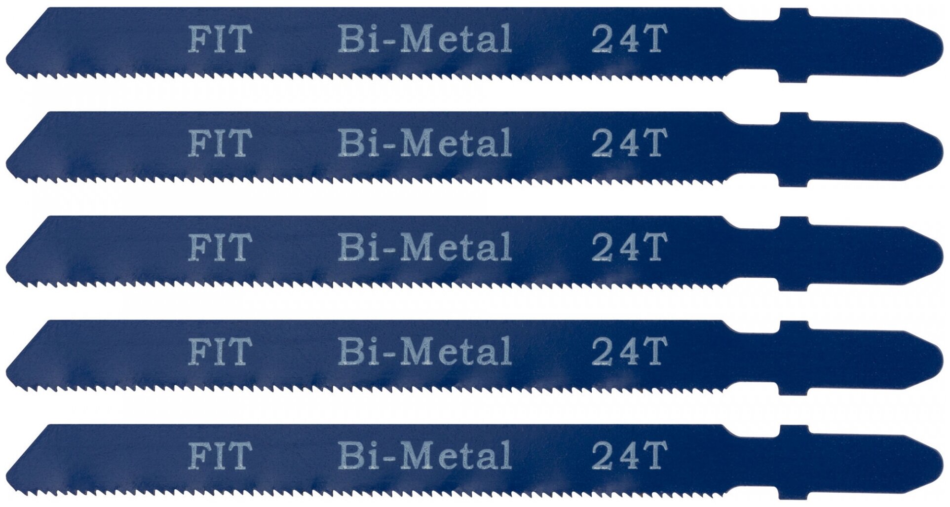 Полотна для э/лобзика по металлу Профи, европ. хвостовик, Bi-metal, 5 шт, 24 TPI, FIT 41120 (1 упак)