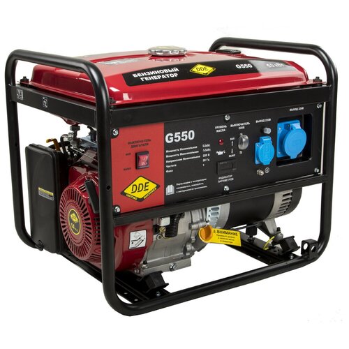 Бензиновый генератор DDE G550, (5500 Вт) бензиновый генератор dde g350p 3500 вт