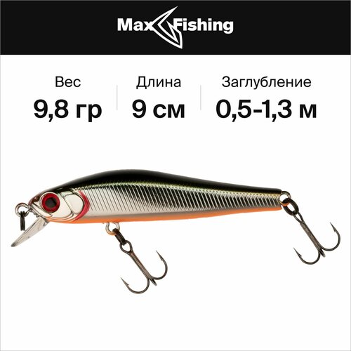 фото Воблер для рыбалки zipbaits rigge 90 sp #824m 9,8 гр, до 1,3 м / сделано в японии