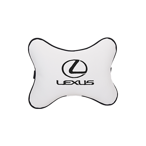 фото Подушка на подголовник экокожа milk (черная) lexus vital technologies