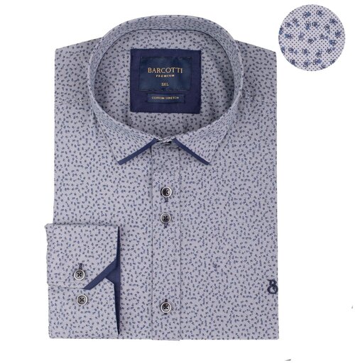 Рубашка BARCOTTI, размер 6XL(68), серый