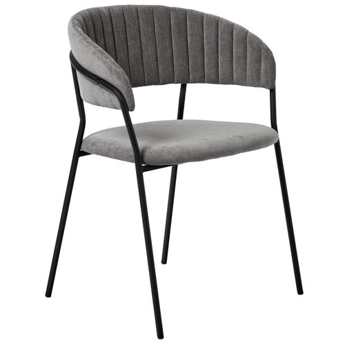 фото Стул turin серый с чёрными ножками bradex home