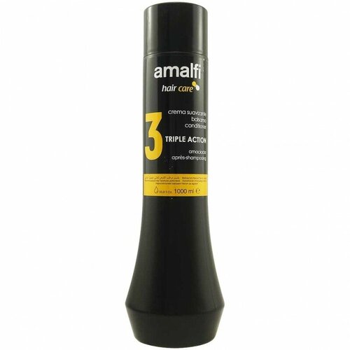 Кондиционер AMALFI Тройного действия профессиональный, для вьющихся и спутанных волос, 1000мл бальзам для волос натуральный восстанавливающий 1000 мл