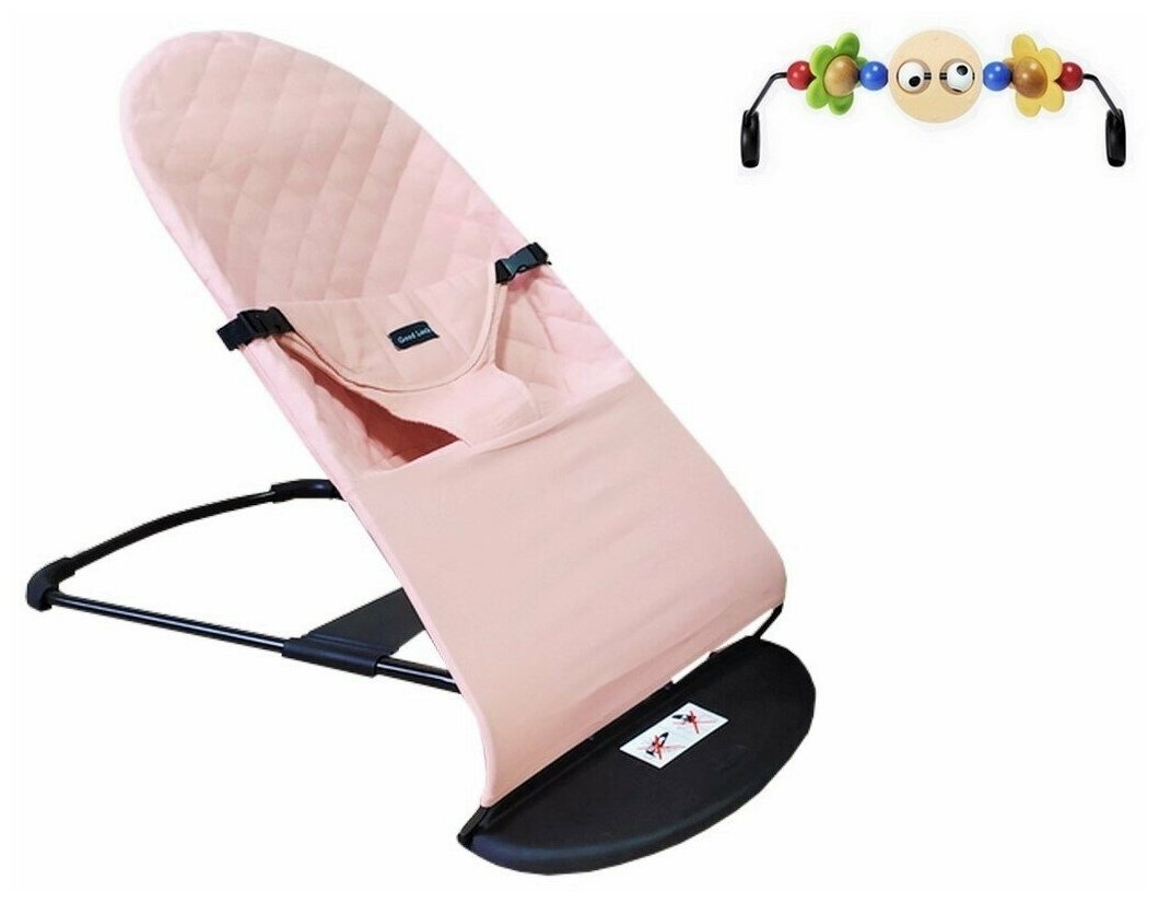 Кресло шезлонг Baby Balance (Розовый) для детей от 3-16 кг