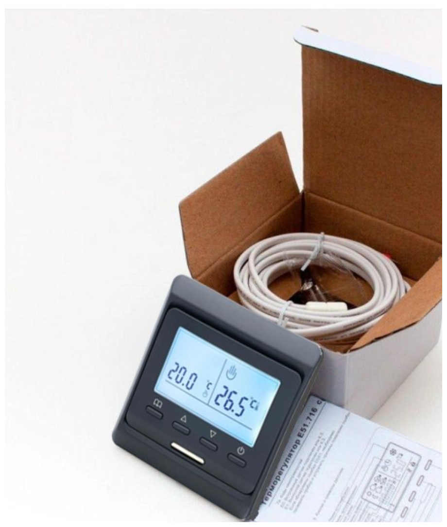 Комплект тёплого пола: Инфракрасный плёночный пол TEPLOTEX 3 кв. м/660 Вт+Монтажный комплект+Программируемый терморегулятор Е51 чёрный - фотография № 8