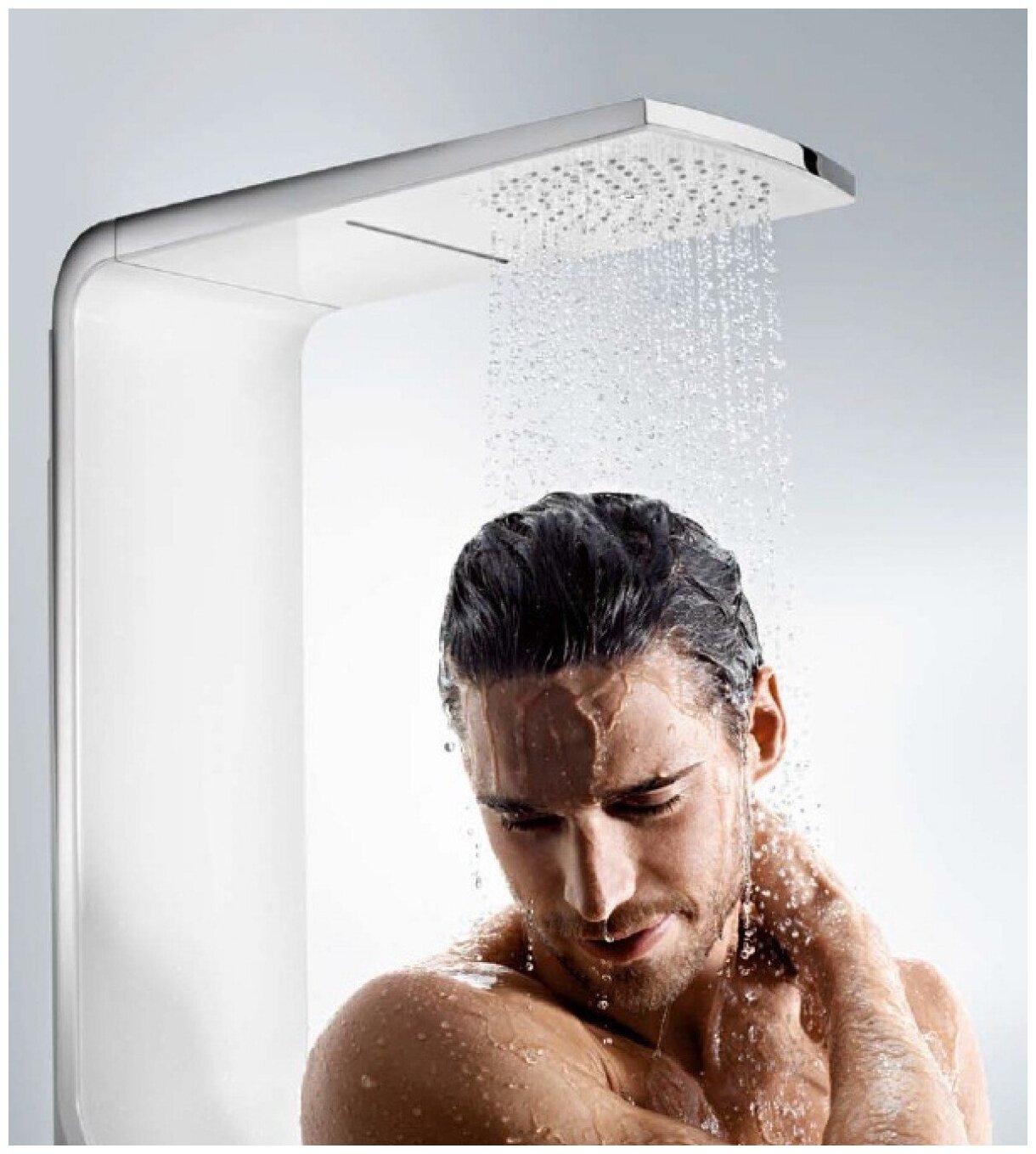 Душевой комплект hansgrohe Raindance Lift 27008400, белый хром - фотография № 11