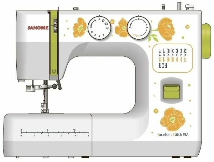 Швейная машина Janome Excellent Stitch 15A белый