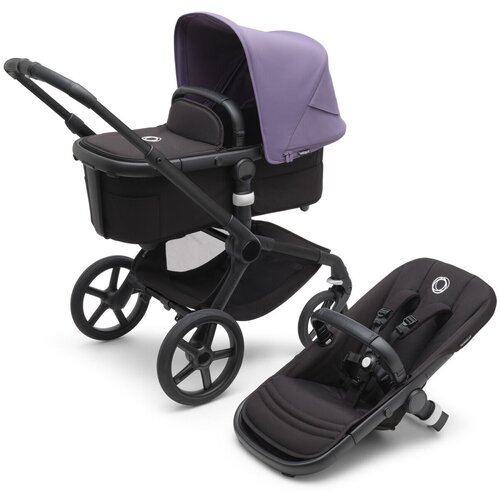 Детская коляска 2 в 1 Bugaboo Fox5 Black/Midnight Black/Astro Purple bugaboo коляска 2 в 1 cameleon3 plus complete black black black