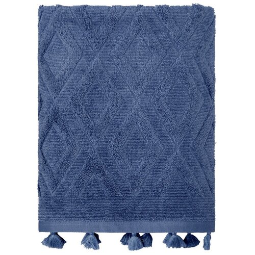 фото Полотенце жаккард с бахромой 50x90 duma голубой arya