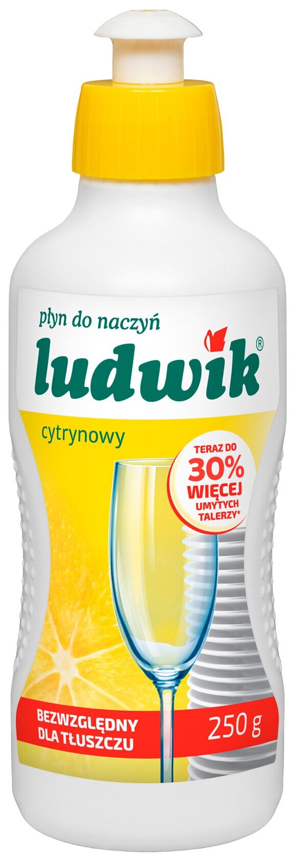 Средство для мытья посуды "Ludwik", лимон, 250 гр