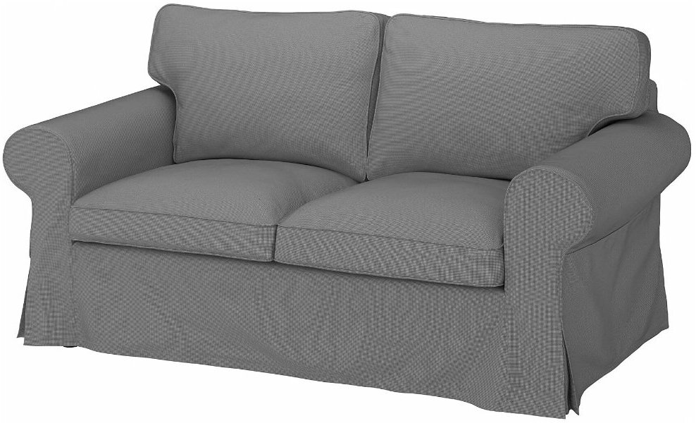 Экторп Чехол на 2-местный нераскладной диван, Реммарн светло-серый