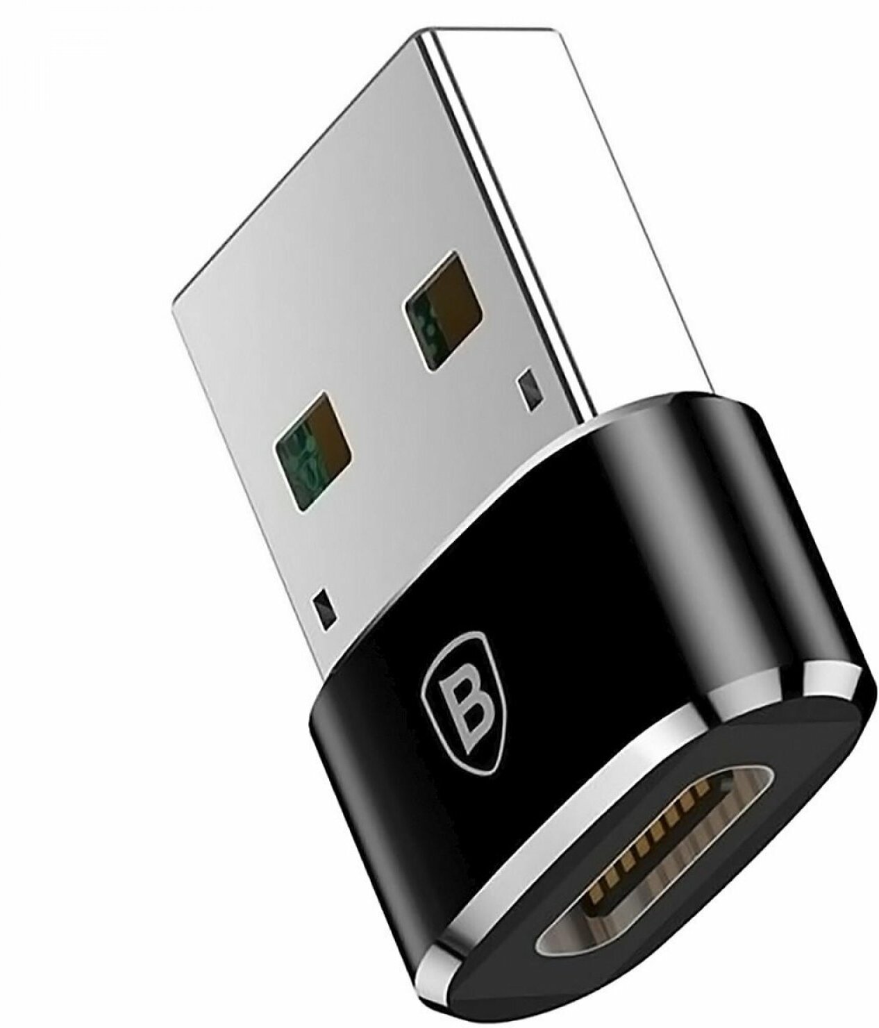 Переходник Baseus USB Male To Type-C Female Adapter Converter Black (CAAOTG-01)