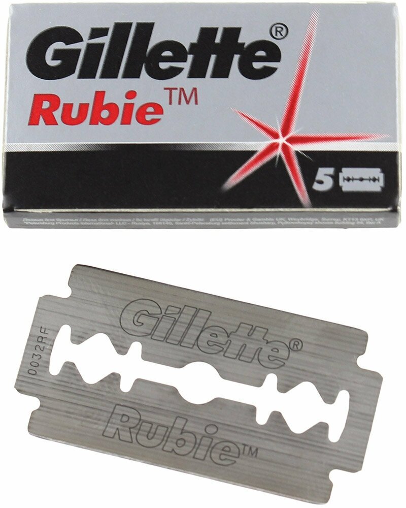 Сменные двусторонние лезвия Gillette Rubie, 5 шт. - фото №15