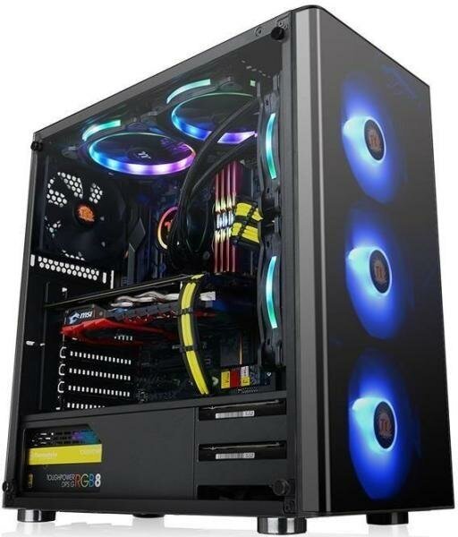 Корпус ATX Thermaltake V200 TG RGB Без БП чёрный (CA-1K8-00M1WN-01)