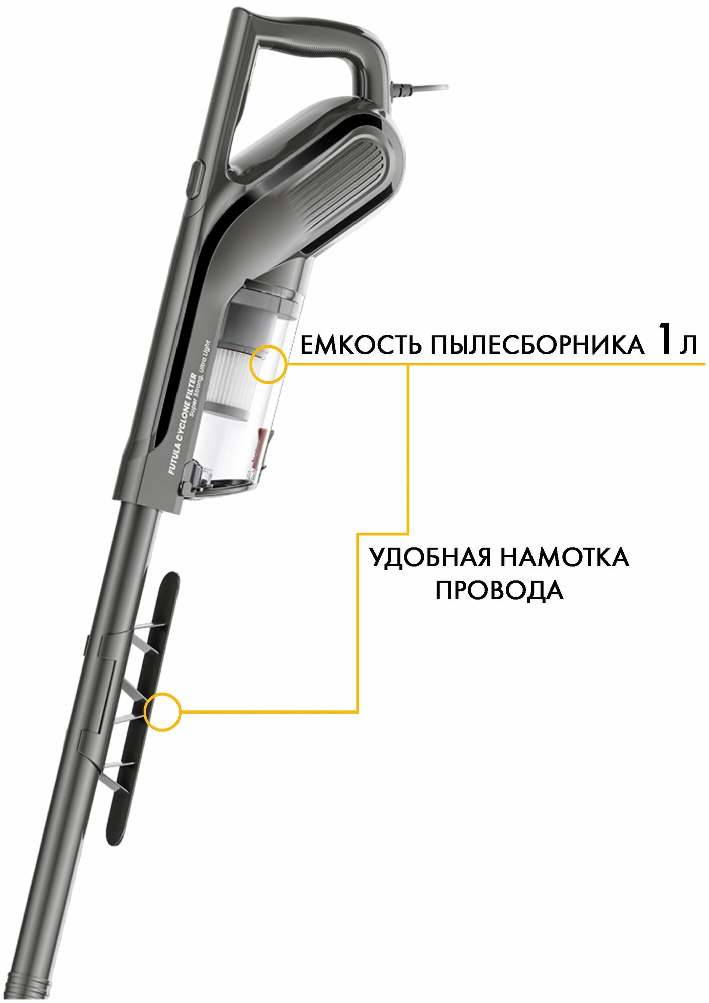 Вертикальный пылесос Futula V4