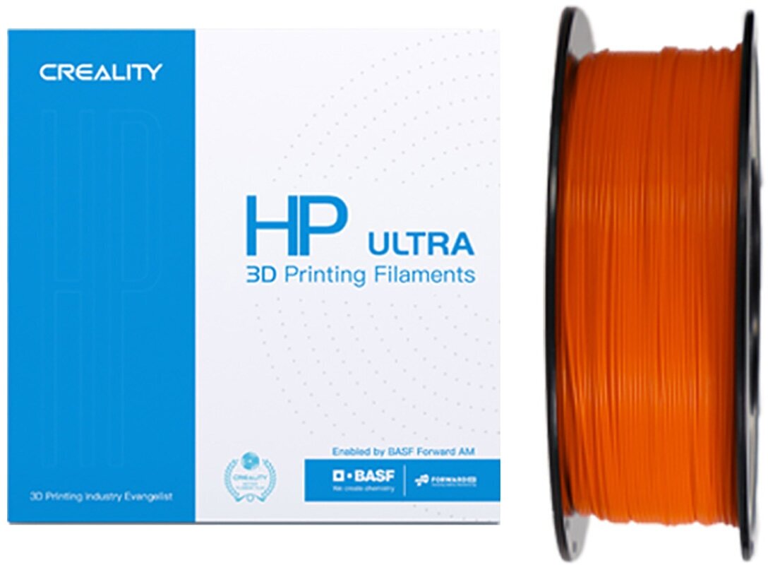 HP ULTRA PLA пластик для 3Д принтеров CREALITY оранжевый 1.75mm, 1кг